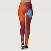 Abstrakte Farbe Art #22 Leggings (Rückseite)