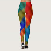 Abstrakte Farbe Art #37 Leggings (Rückseite)