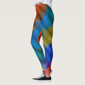 Abstrakte Farbe Art #37 Leggings (Links)