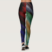 Abstrakte Farbe Art #43 Leggings (Rückseite)