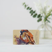 Abstrakte Farbe der Aquarellfarben Visitenkarte (Stehend Vorderseite)