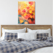 Abstrakte Farbe der japanischen Herbstkunst Leinwanddruck (Insitu (Schlafzimmer))