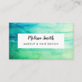 Abstrakte Farbe des grünen Wassers Visitenkarte (Vorderseite)