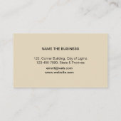 Abstrakte Farbe Farbe Roter Orange Künstler Visitenkarte (Rückseite)