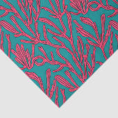 Abstrakte Farbe Fett Rosa und Aquamarines Muster Seidenpapier (Ausschnitt)