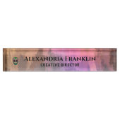 Abstrakte Farbe für berufliche Unternehmen Namensplakette (Vorderseite)