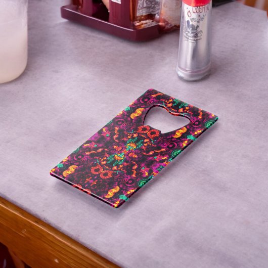 Abstrakte Farbe Geldbeutel Flaschenöffner