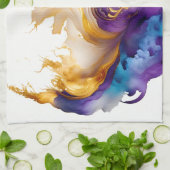 Abstrakte Farbe Geschirrtuch (Gefaltet)