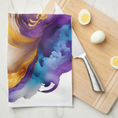 Abstrakte Farbe Geschirrtuch (Viertel Falte)