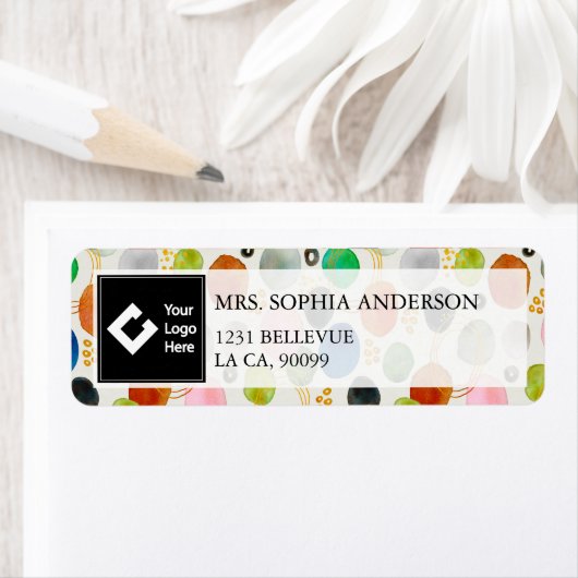 Abstrakte Farbe Gold Glitzer Art + Ihr Logo (Insitu)