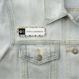 Abstrakte Farbe Gold Glitzer Art + Ihr Logo Namensschild