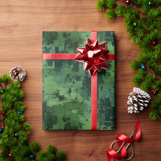 Abstrakte Farbe grün Geschenkpapier (Feiertagsgeschenk)