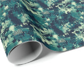 Abstrakte Farbe grün/schwarz Geschenkpapier (Rolleneckpunkt)