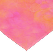 Abstrakte Farbe im Wasser Rosa Farbe Orange Tischdecke (Schrägansicht)
