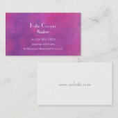 Abstrakte Farbe in Rosa Visitenkarte (Vorne/Hinten)