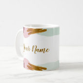 Abstrakte Farbe Kaffeetasse (Vorderseite Links)