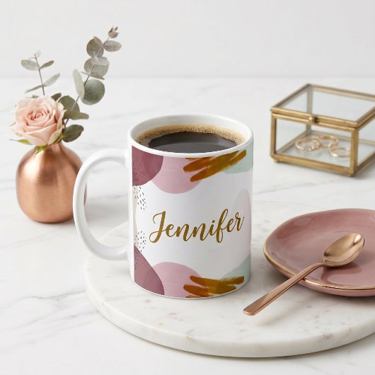 Abstrakte Farbe Kaffeetasse