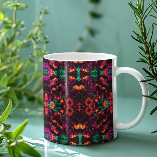 Abstrakte Farbe Kaffeetasse