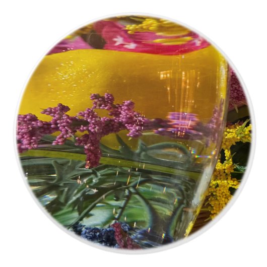 Abstrakte Farbe Keramikknauf (Vorderseite)