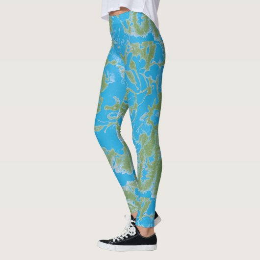 Abstrakte Farbe Leggings (Links)