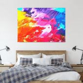 Abstrakte Farbe Leinwanddruck (Insitu (Schlafzimmer))