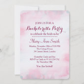 Abstrakte Farbe mit Bachelor-Party Einladung (Vorderseite)