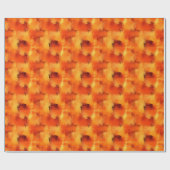 Abstrakte Farbe Orange/Gelb Geschenkpapier (Flach)
