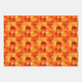 Abstrakte Farbe Orange/Gelb Geschenkpapier Set (Vorderseite 2)