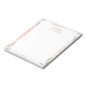 Abstrakte Farbe Personalisierter Editor Notizblock (Rotiert)