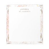 Abstrakte Farbe Personalisierter Editor Notizblock (Vorderseite)