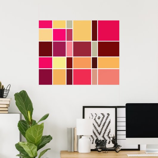 Abstrakte Farbe Poster (Heimbüro)