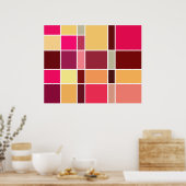 Abstrakte Farbe Poster (Küche)