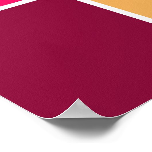Abstrakte Farbe Poster (Ecke)