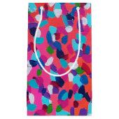 Abstrakte Farbe Rosa Kleine Geschenktüte (Vorderseite)