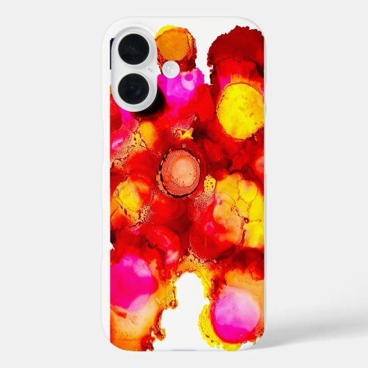 Abstrakte Farbe Rot und Pink Case-Mate iPhone Hülle (Rückseite)