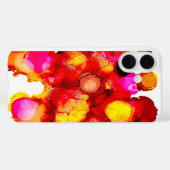 Abstrakte Farbe Rot und Pink Case-Mate iPhone Hülle (Rückseite (Horizontal))