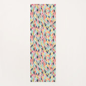 Abstrakte Farbe Trendy Yoga Übungsfläche Mat Yogamatte (Vorderseite)