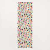 Abstrakte Farbe Trendy Yoga Übungsfläche Mat Yogamatte (Rückseite)