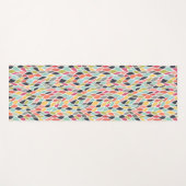 Abstrakte Farbe Trendy Yoga Übungsfläche Mat Yogamatte (Vorderseite (Horizontal))