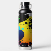 Abstrakte Farbe Trinkflasche (Rückseite)