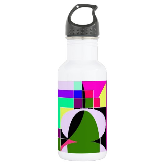 Abstrakte Farbe Trinkflasche (Vorderseite)