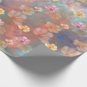 Abstrakte Farbe und Blume Geschenkpapier (Ecke)