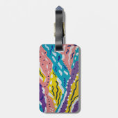 Abstrakte Farbe und Durchfluss Gepäckanhänger (Rückseite vertikal)