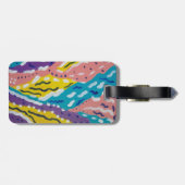 Abstrakte Farbe und Durchfluss Gepäckanhänger (Rückseite horizontal)