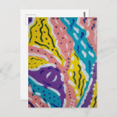 Abstrakte Farbe und Durchfluss Postkarte (Vorne/Hinten)