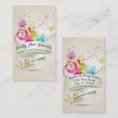 Abstrakte Farbe und geometrisches Design Visitenkarte (Vorne/Hinten)