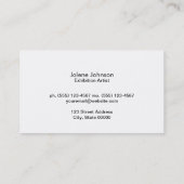 Abstrakte Farbe Visitenkarte (Rückseite)