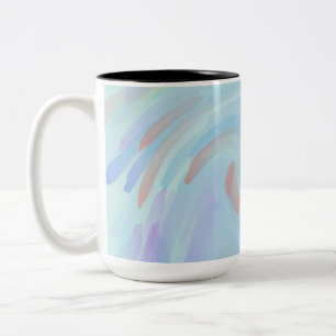 Abstrakte Farbe Zweifarbige Tasse