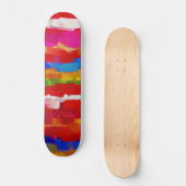 Abstrakte Farben #11 Skateboard (Vorderseite)