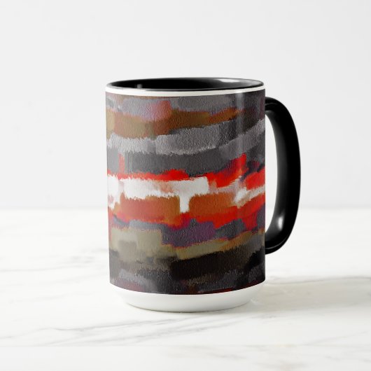Abstrakte Farben #17 Tasse (VorderseiteRechts)